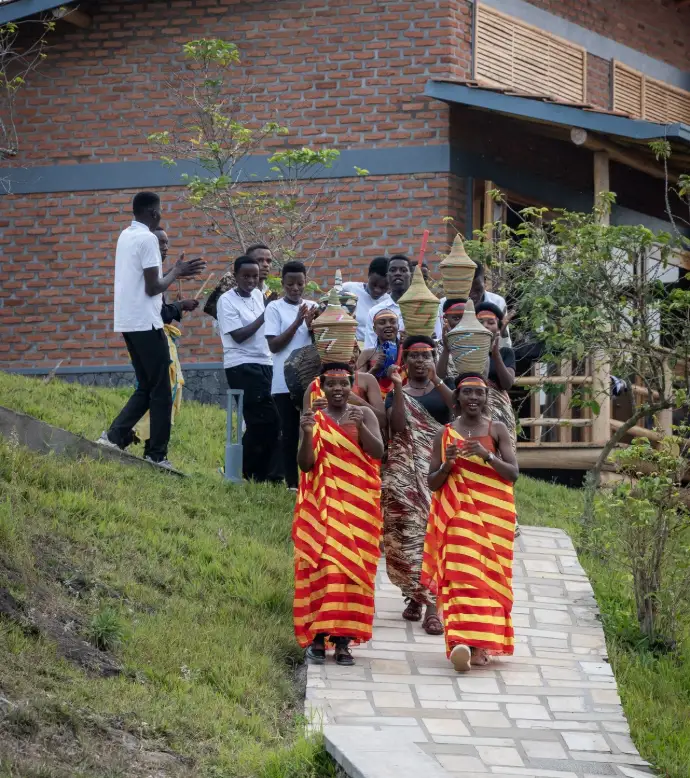 Rwandan Traditional dancers at Umutuzo lodge