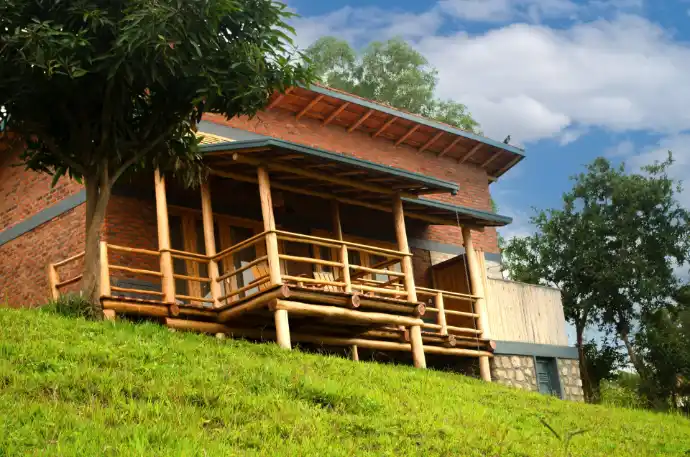 Lakeside terrace at Umutuzo Lodge Rwanda